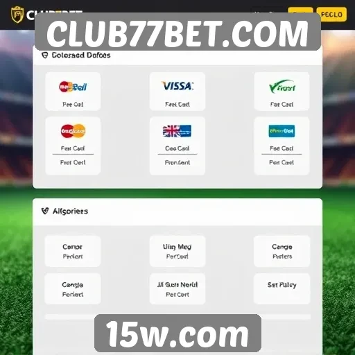 Opções de pagamento no CLUB77BET